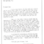 Mr. G. W. Hayden - Letter with Photo